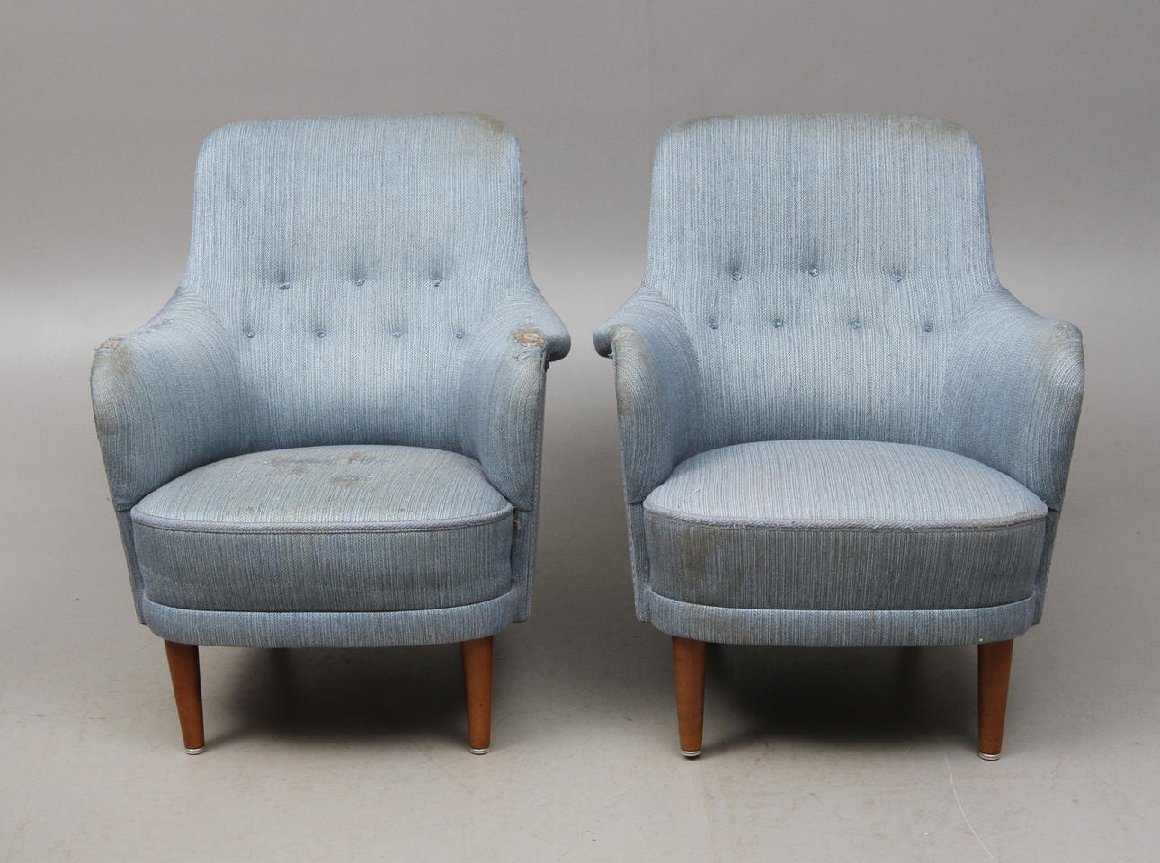 FÅTÖLJER, 1 par, "Samsas", design Carl Malmsten.