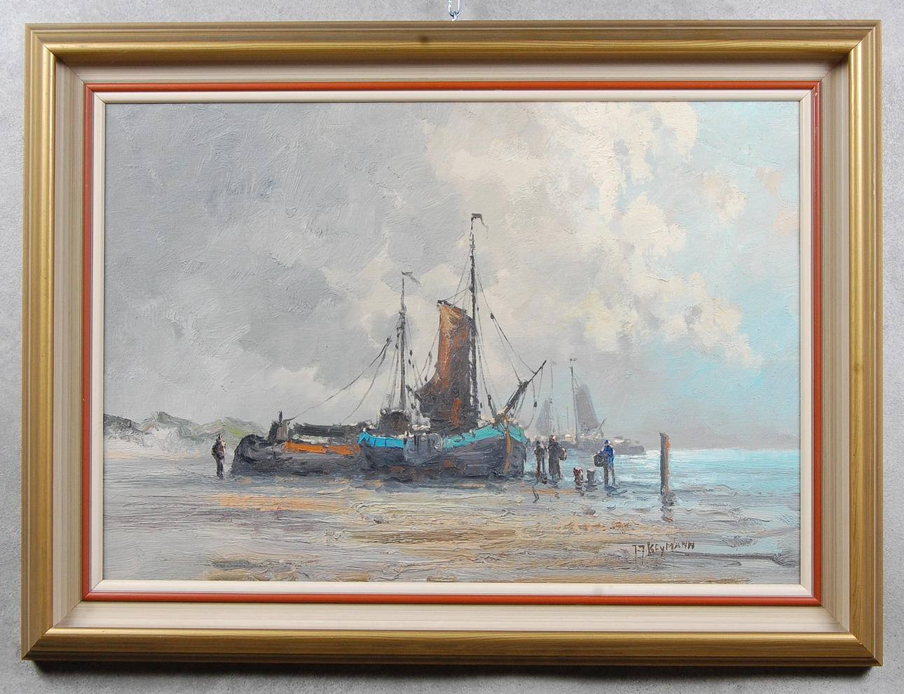 OIDENTIFIERAD KONSTNÄR. olja på duk, signerad.