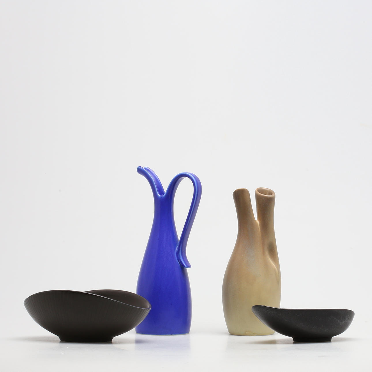 KERAMIKDELAR 4 st, Gävle, 1950/60-tal.