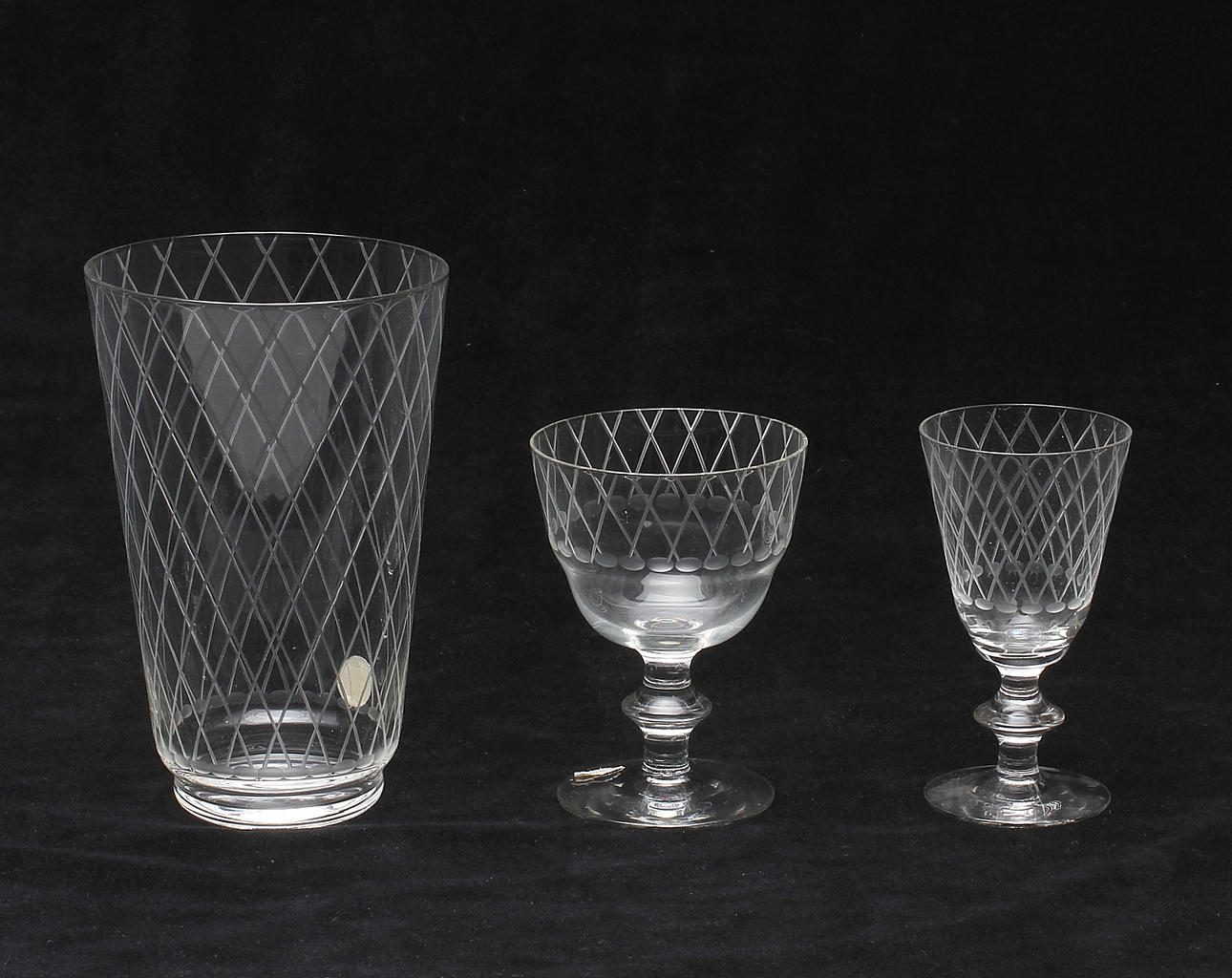 GLASSERVIS, "Sickan", Kosta.