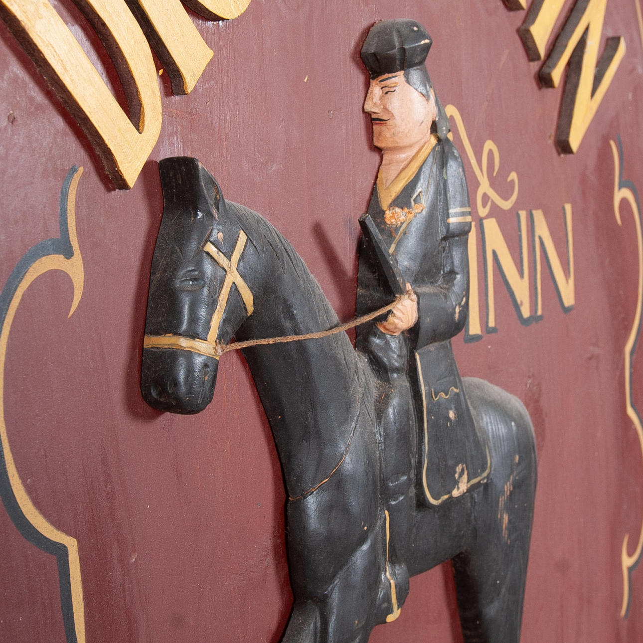 PAINTING. Pub sign, The Dick Turpin Inn, 1900s. Art - Other 