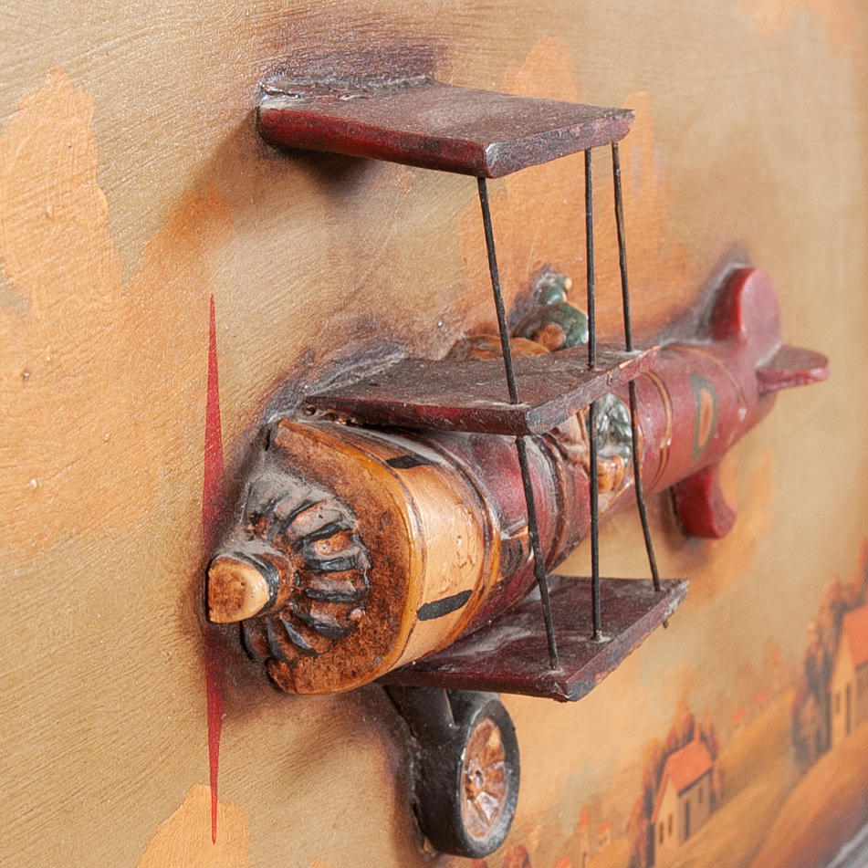 CAPT. JACOBS Flying Club ヴィンテージサインボード Captain Jacobs Flying Club - Vintage Wooden Sign - Aviation
