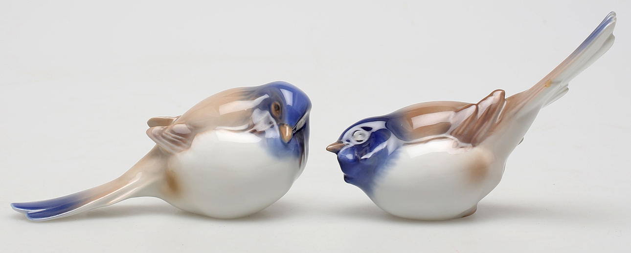FIGURINER, ett par, porslin, Bing & Gröndahl, Danmark.