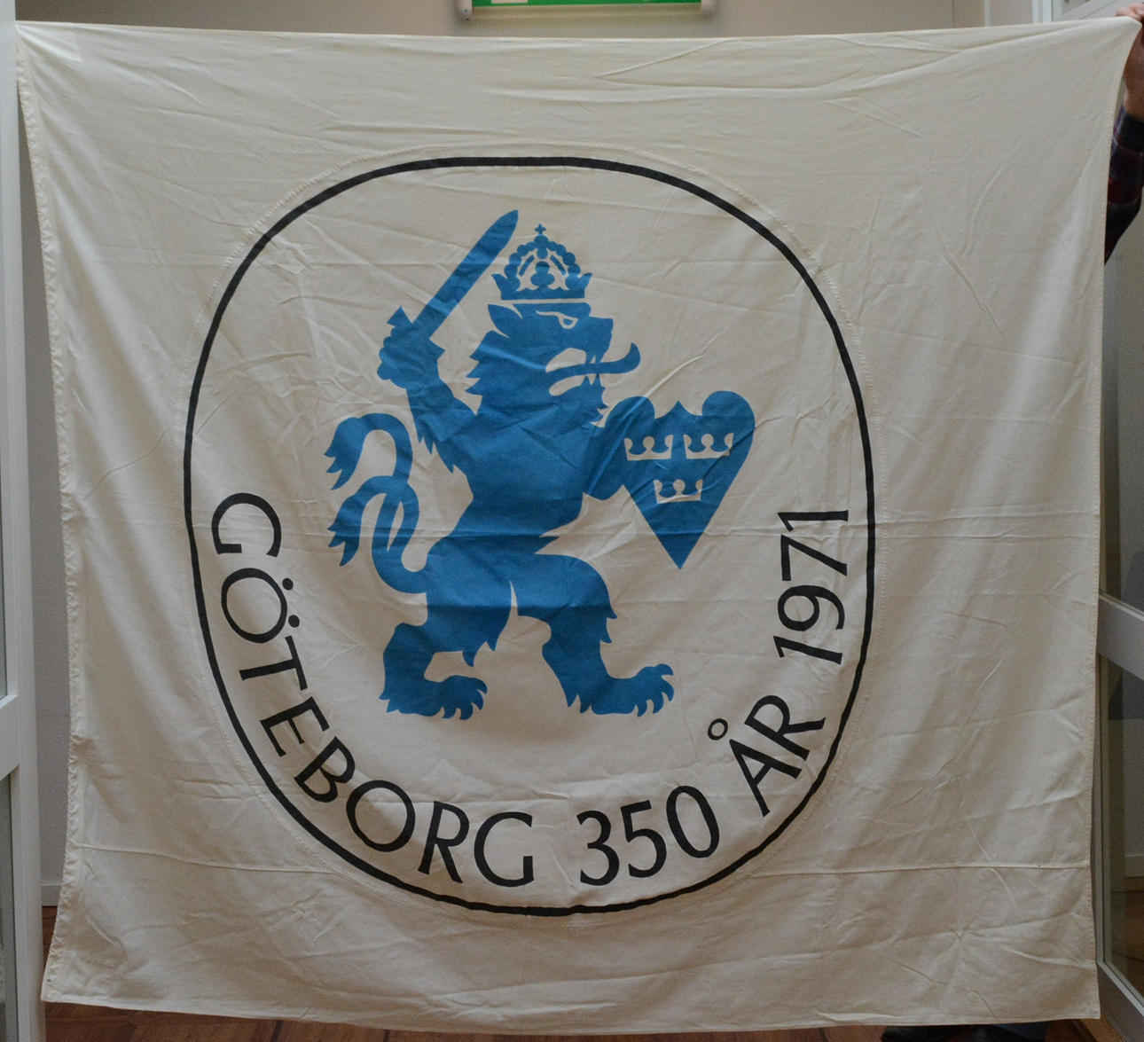 Flagga Göteborg 350 år. 1971.
