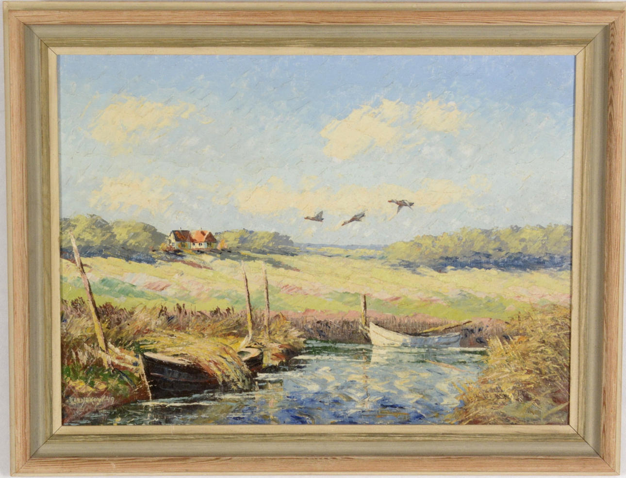 OIDENTIFIERAD KONSTNÄR. Olja på duk.