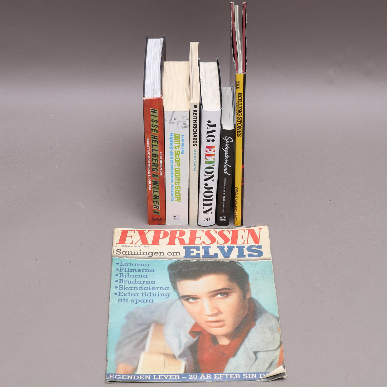 BÖCKER 6 TIDNING, 7 st, musiker.