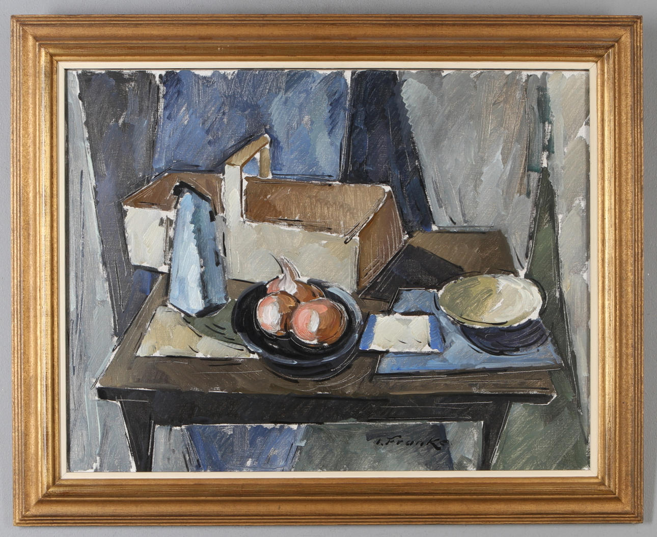 IVAR FRANKE. Stilleben, olja på duk, signerad.