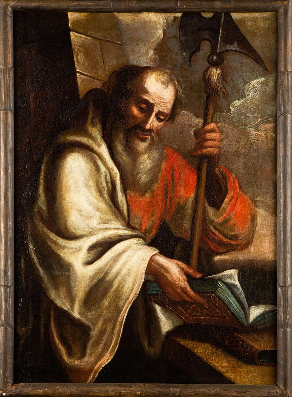 Okänd konstnär, måleri, Aposteln Matthias.