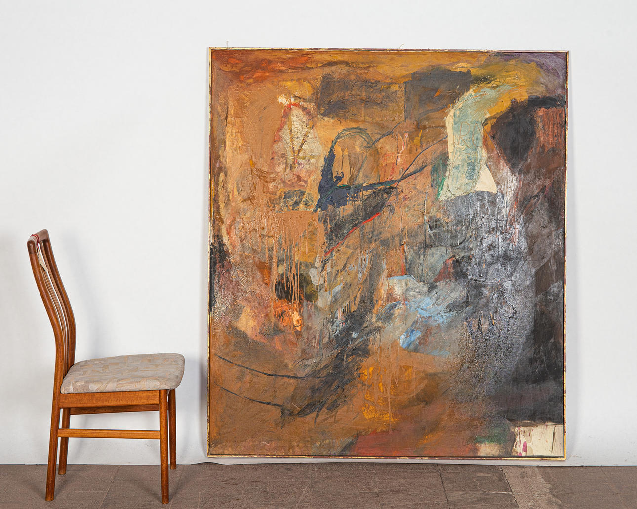 ALFONSO MENA. Alfonso Mena, Gemälde, Abstrakte Komposition, 1989.