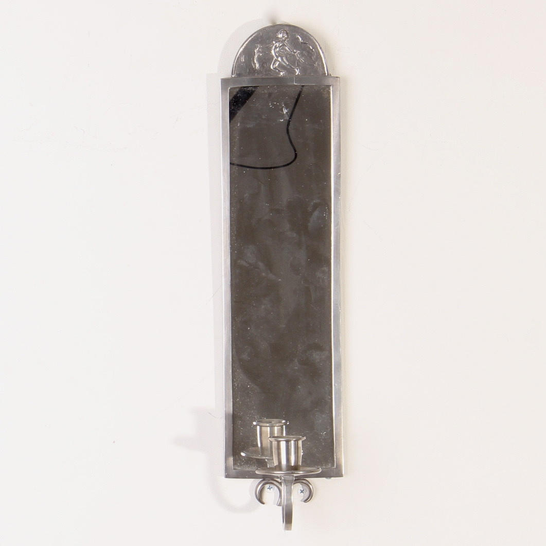 SPEGELLAMPETT, tenn. art deco, Nyköping, 1928.