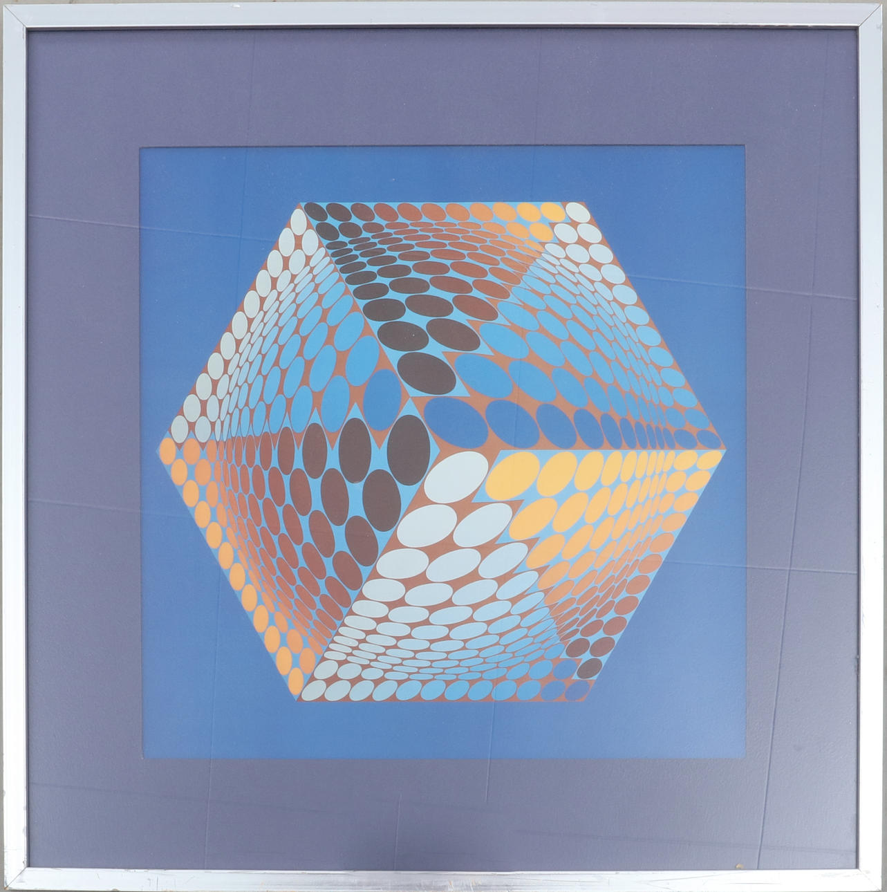 VICTOR VASARELY. cartel geométrico.