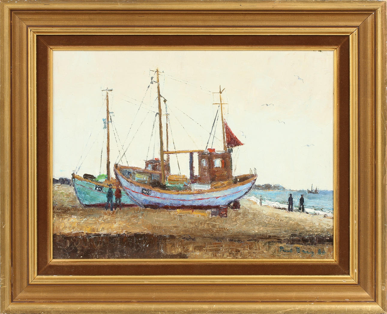 POUL BERG. olja på duk, signerad och daterad -80.