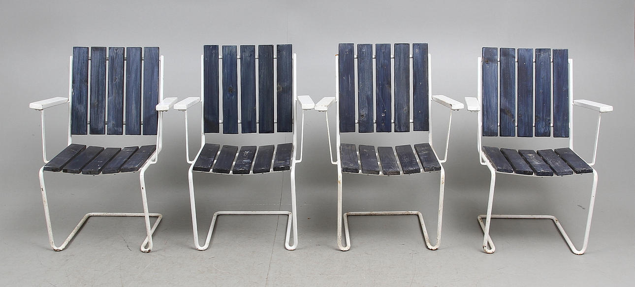 TRÄDGÅRDSTOLAR, 4st, Grythyttan.