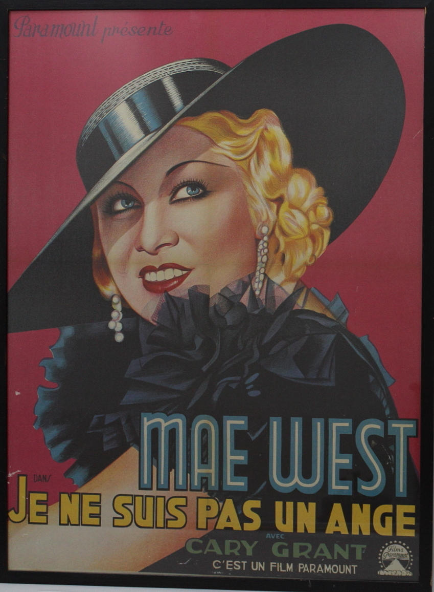 FILM AFFISCH Mae West och Cary Grant.