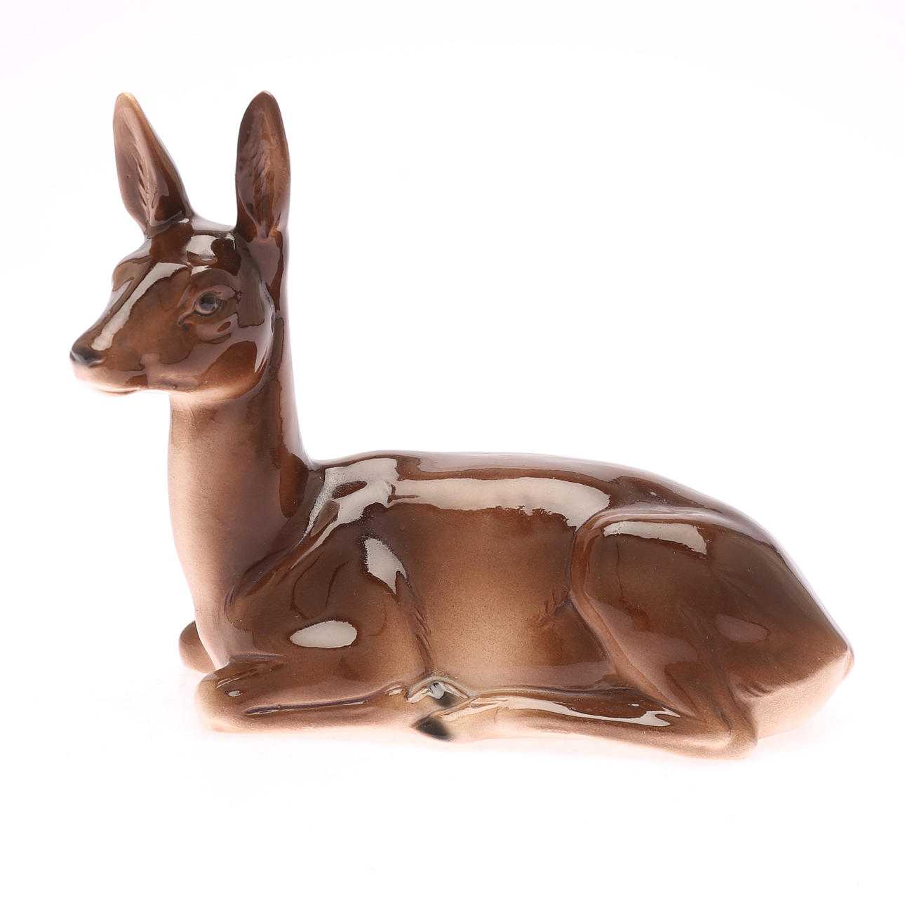 FIGUR, Hirsch, Porzellan, Sitzendorf.