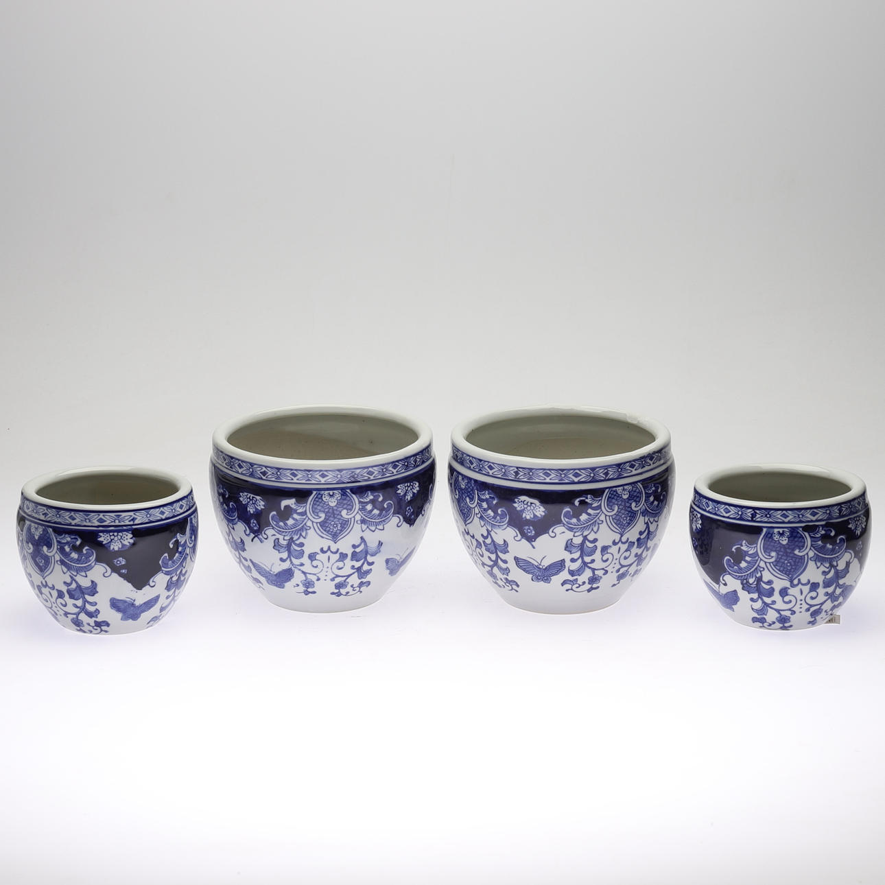 OUTER LINER, 2+2 pcs, porcelain, oriental style, contemporary.