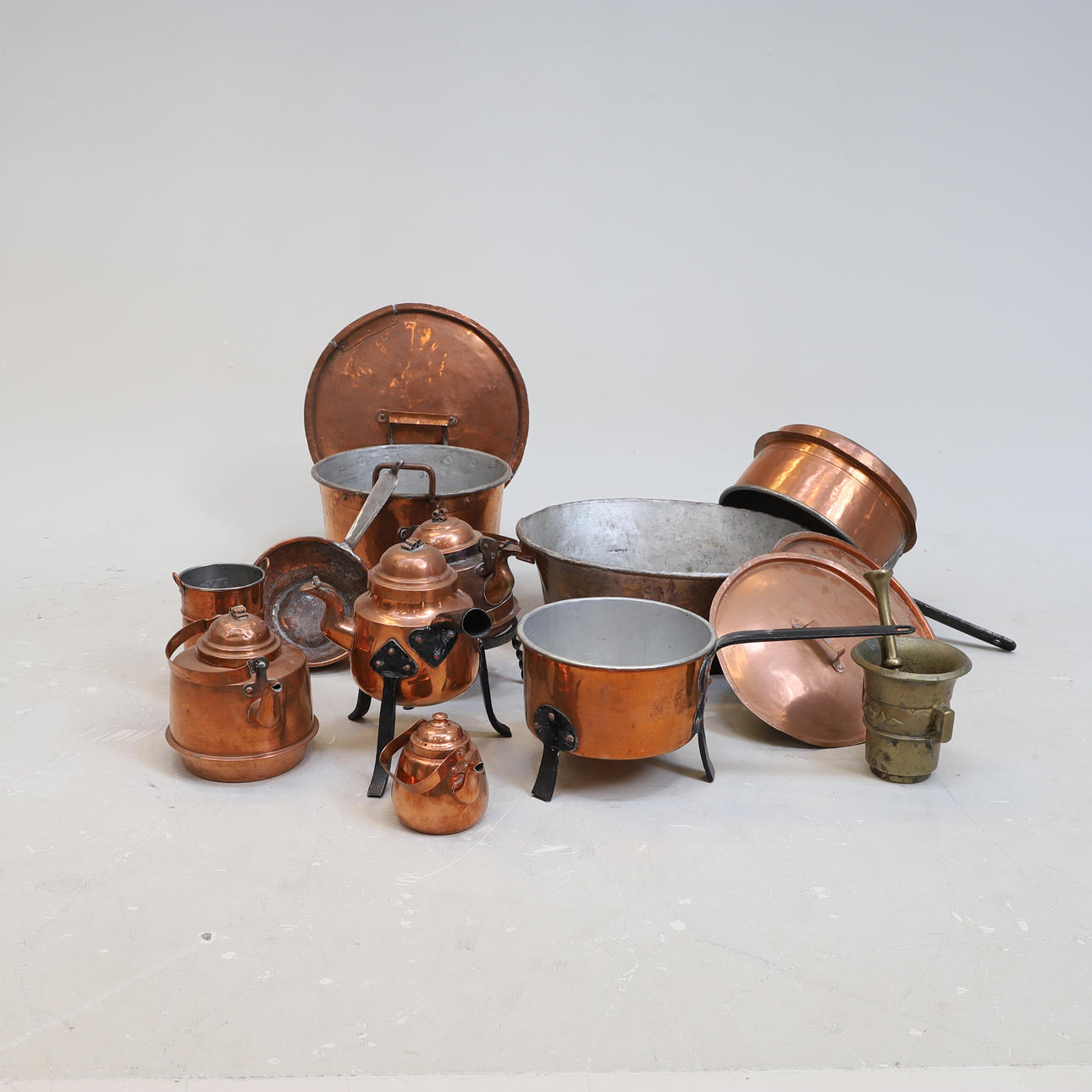 COPPER OBJECTS, 19th and 20th centuries.