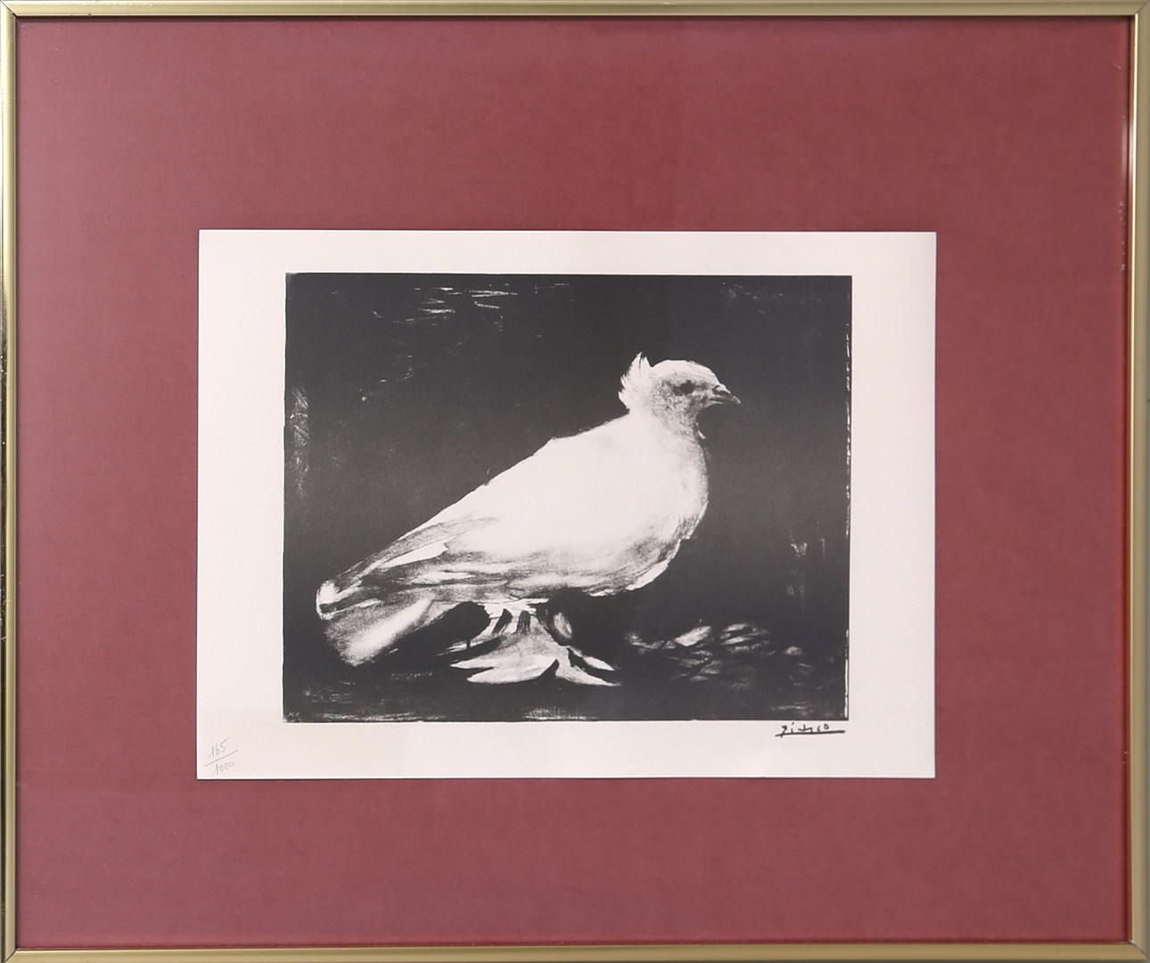 PABLO PICASSO. EFTER. Offsettryck, no 165/1000 signerad i trycket.