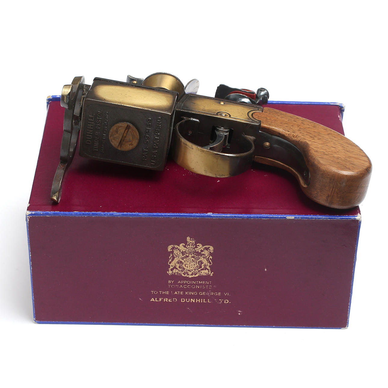 Antique Original DUNHILL Tinder Pistol Lighter