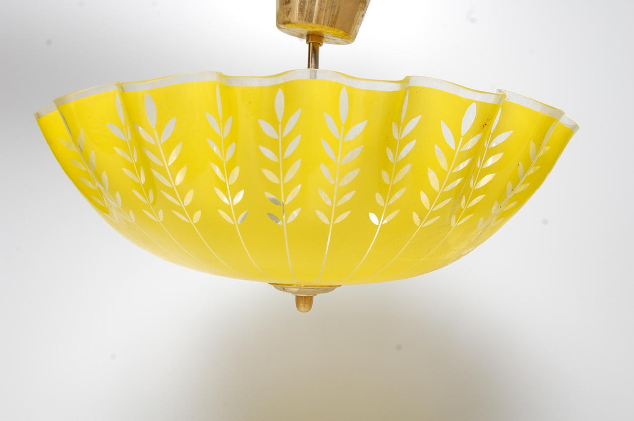 TAKPLAFOND, glas, 1900-talets mitt.