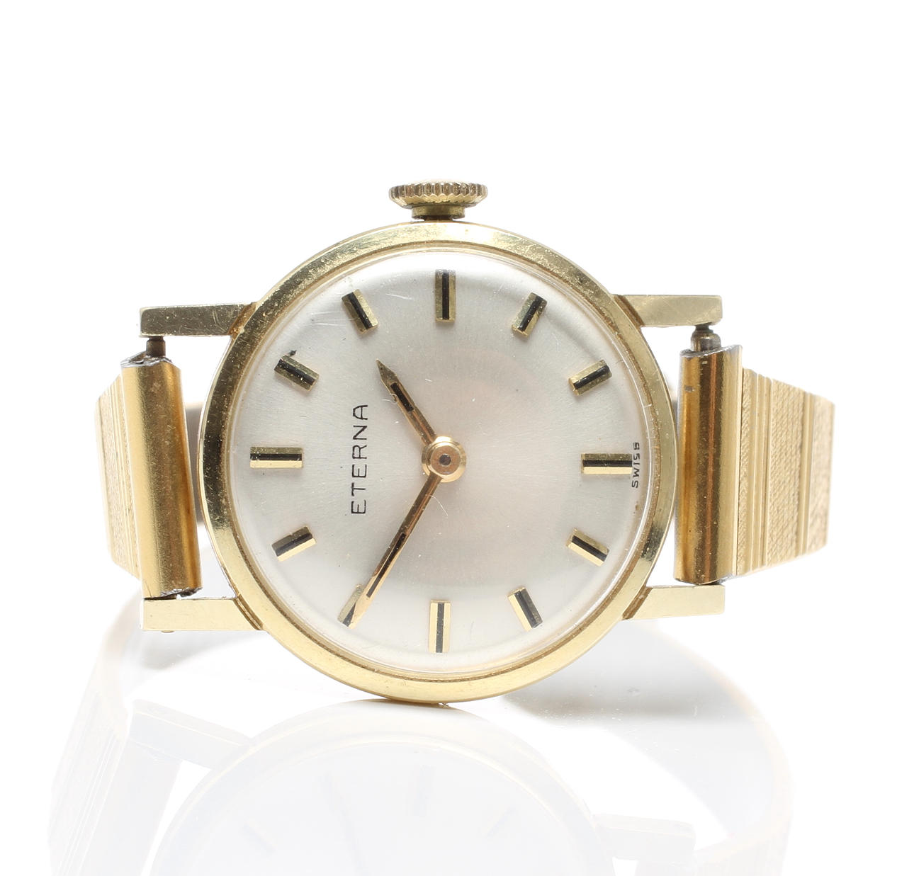 DAMARMBANDSUR, Eterna, mekanisk, boett 14k guld.