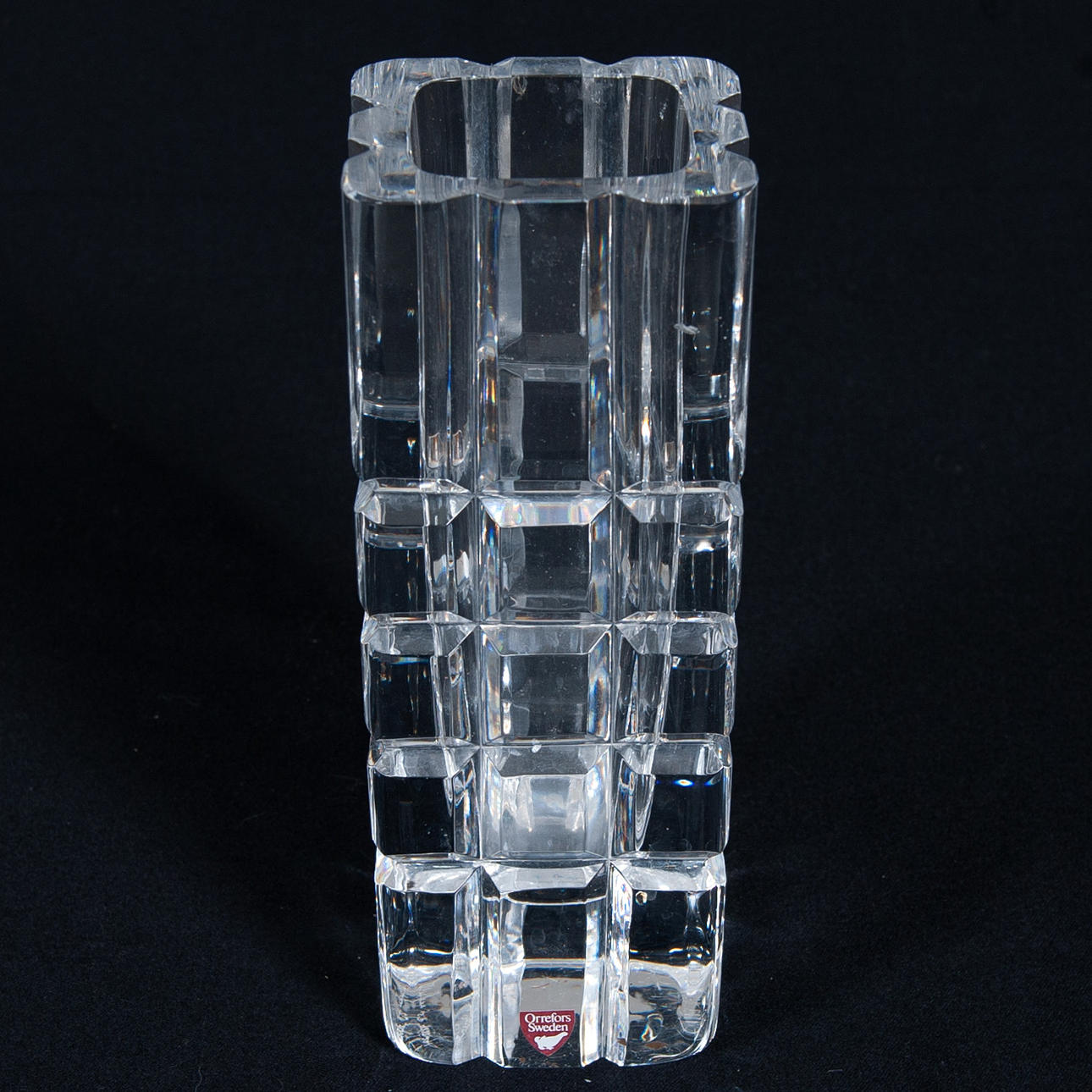 SVEN PALMQVIST. Orrefors, Vase, signiert.