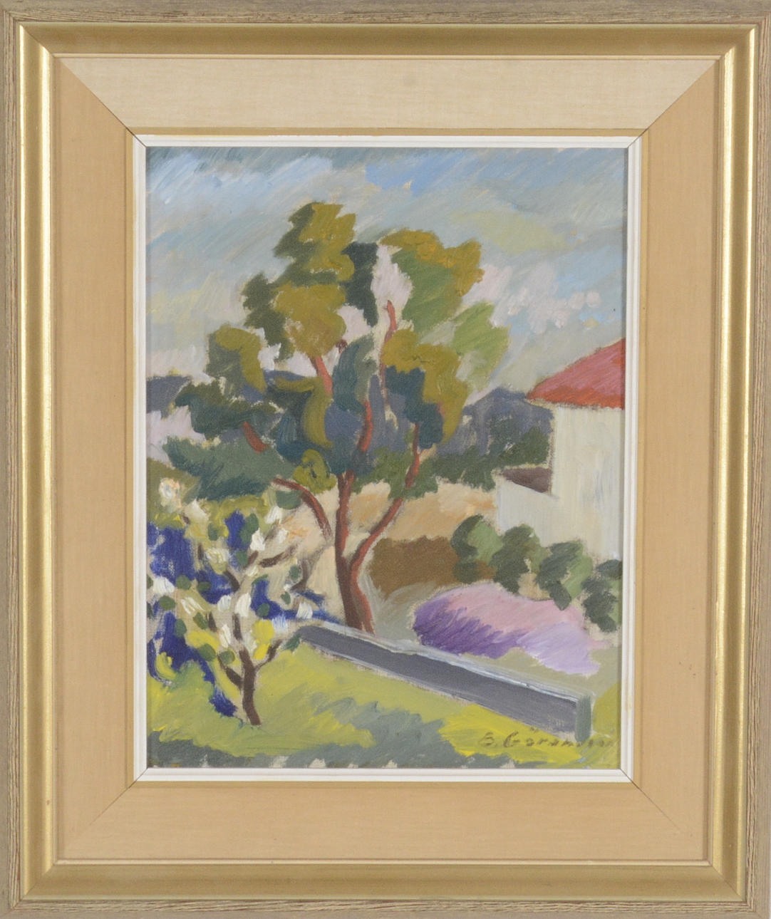 BROR GÖRANSSON. Olja på duk.