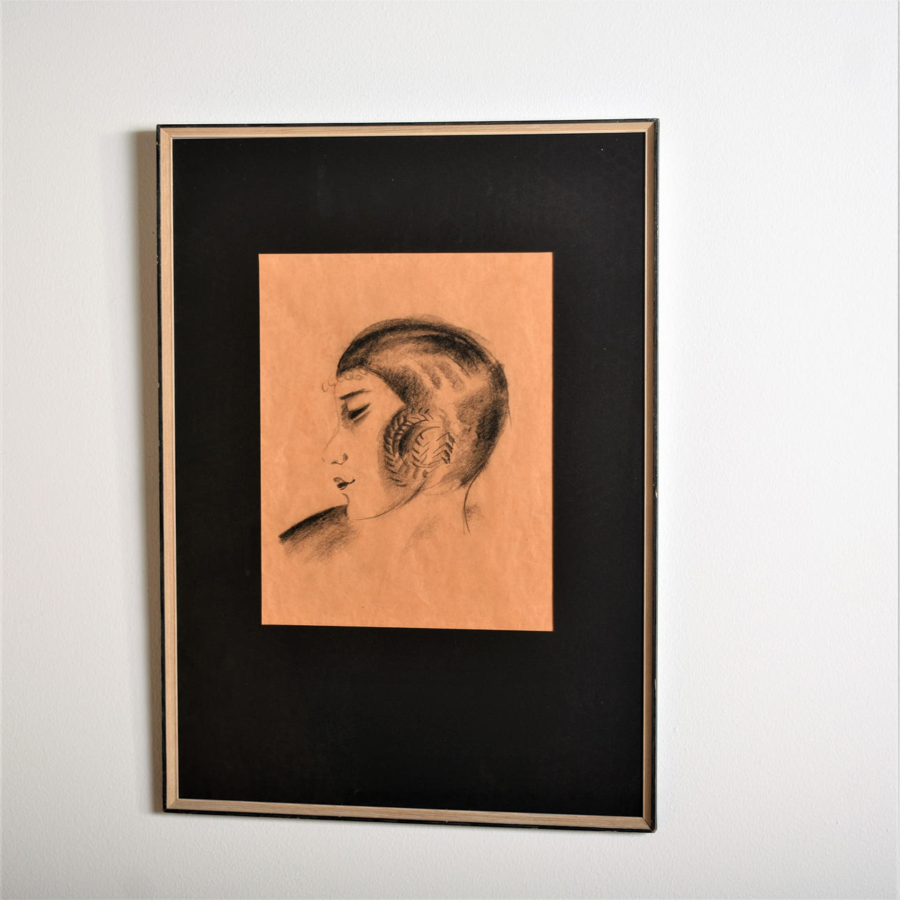 CHARCOAL DRAWING 1920s.