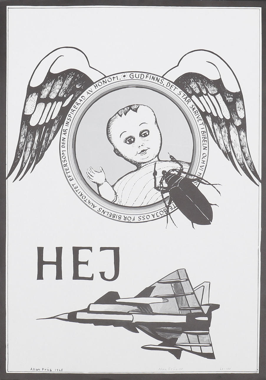 ALLAN FRIIS. Cartel, "Hola".