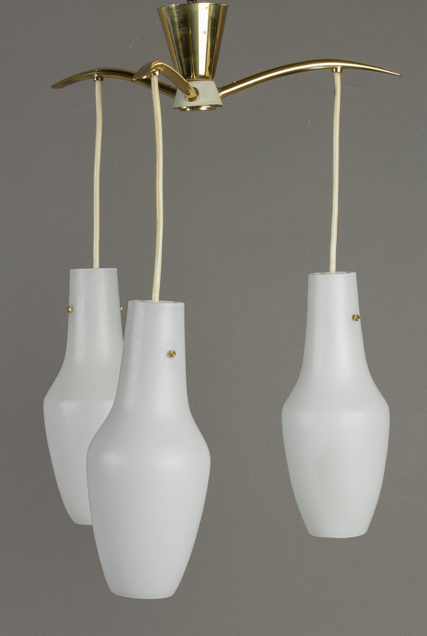 taklampa, opalglas, 1960-tal.