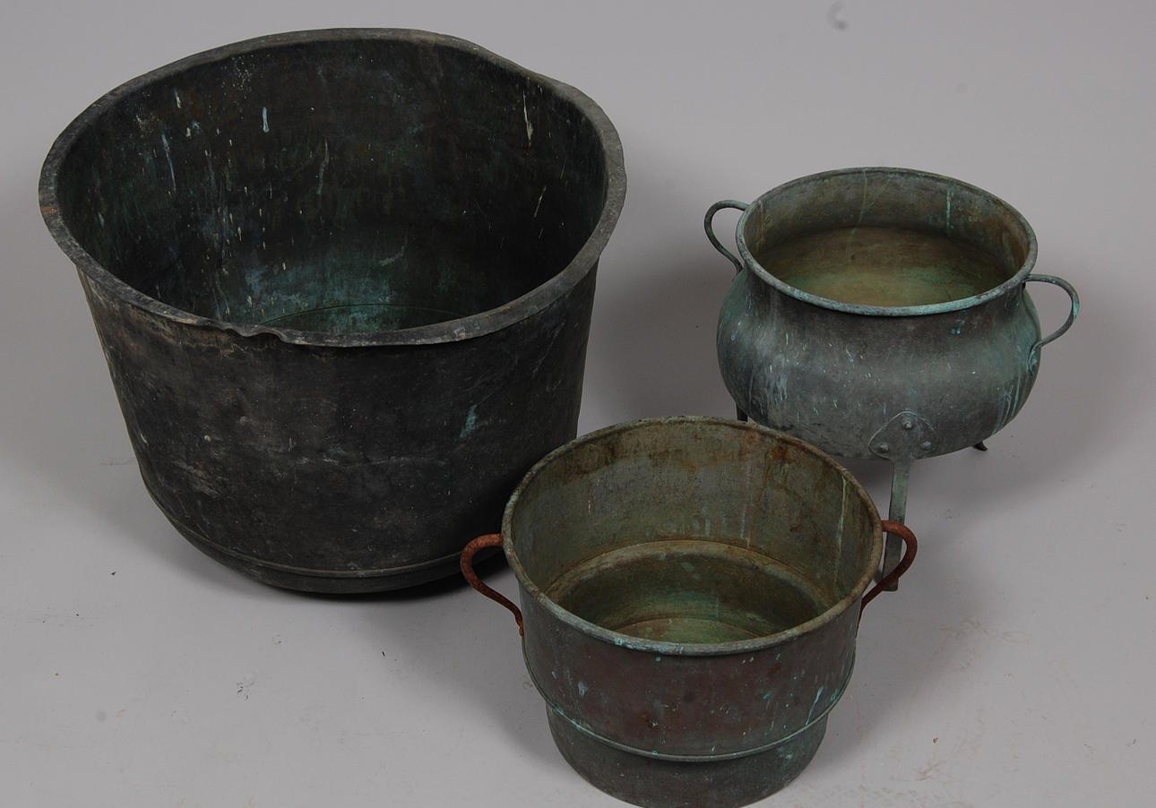 KOPPARGRYTOR, 3 st, 17-1800-tal.