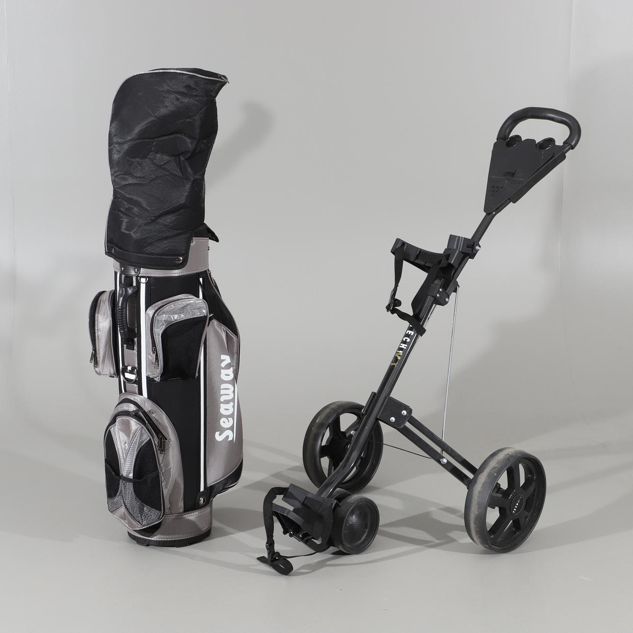 BOLSA DE GOLF CON PALOS Y CARRO, Tech NX.