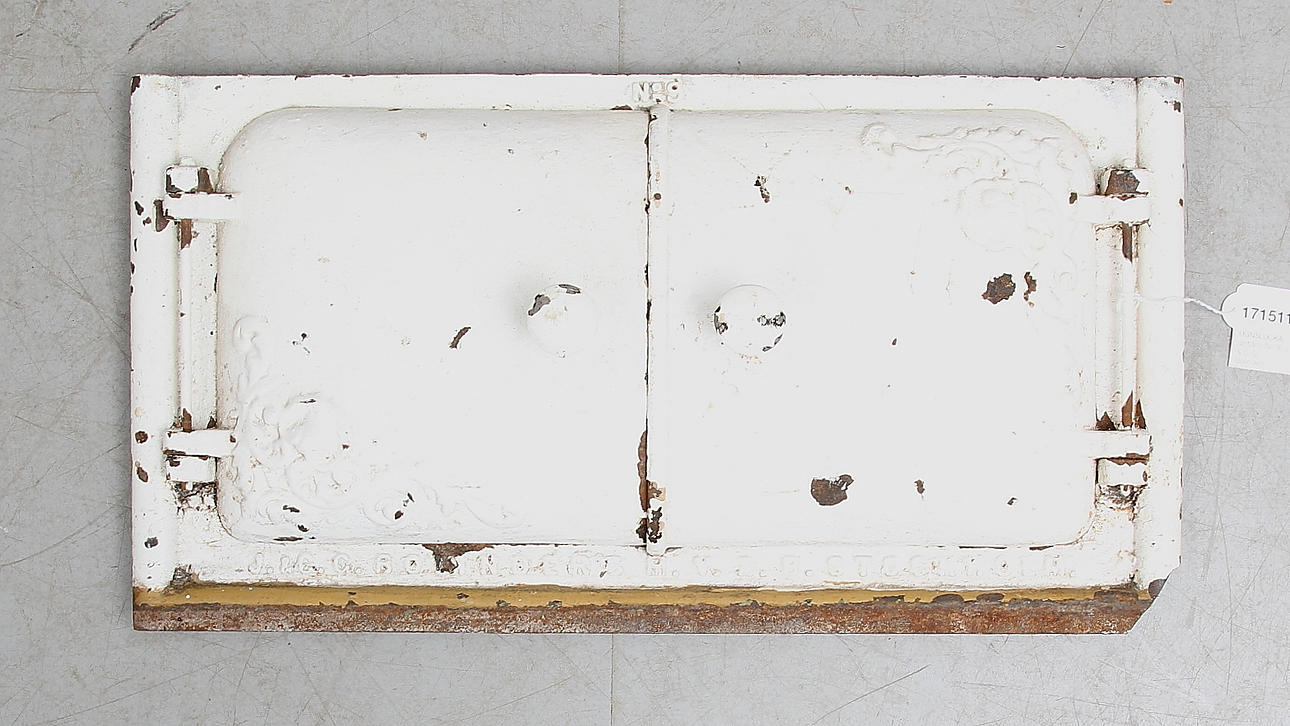 UGNSLUCKA, gjutjärn, No 9, J. & C. G. Bolinders, Stockholm.