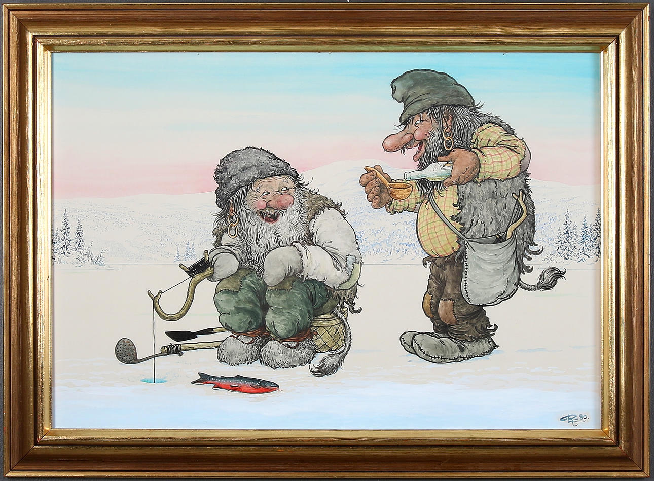 ROLF LIDBERG. Akvarell, monogramsignera RL och daterad -80.