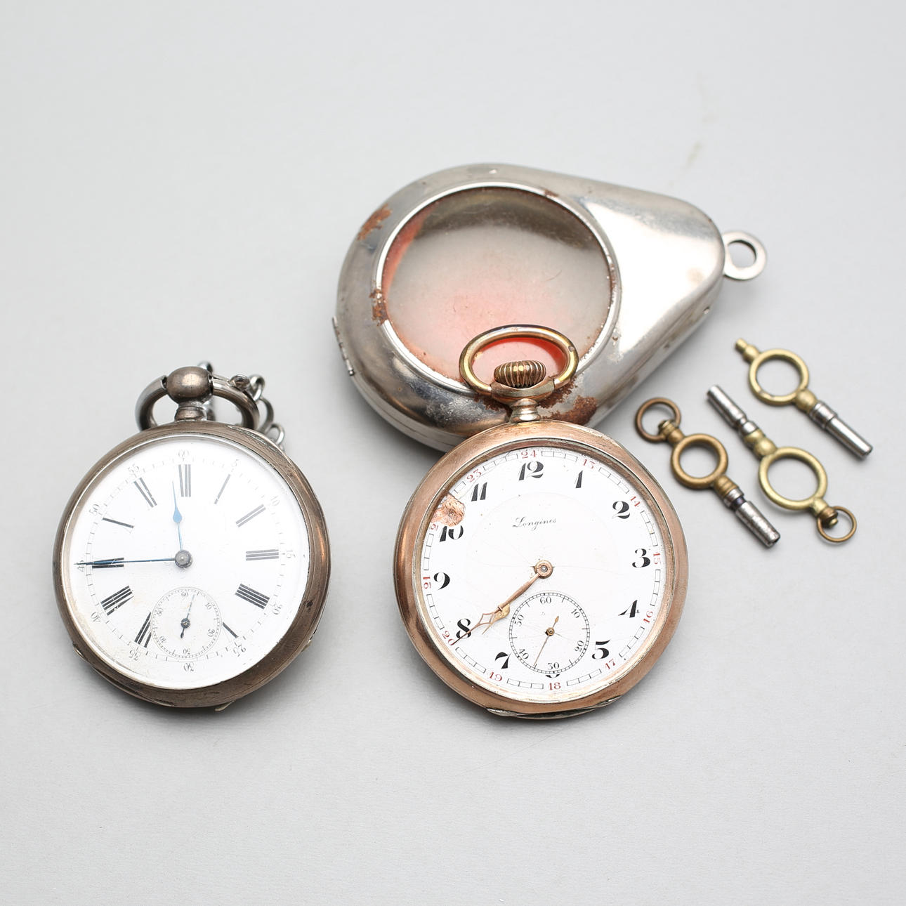 FICKUR, 2 st, Longines och Breguet.