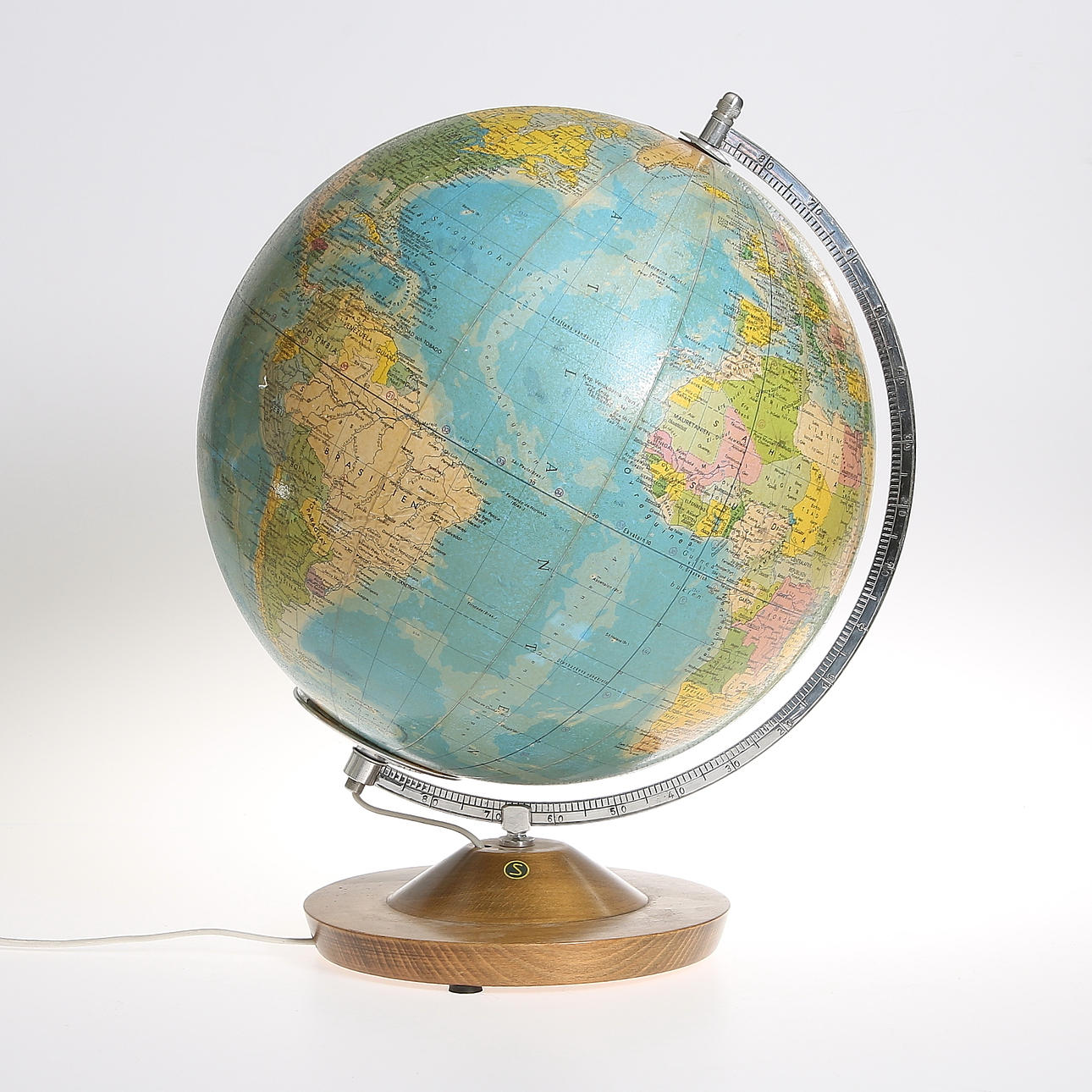 JORDGLOB, "Räths politiska jordglob", 1900-talets mitt.