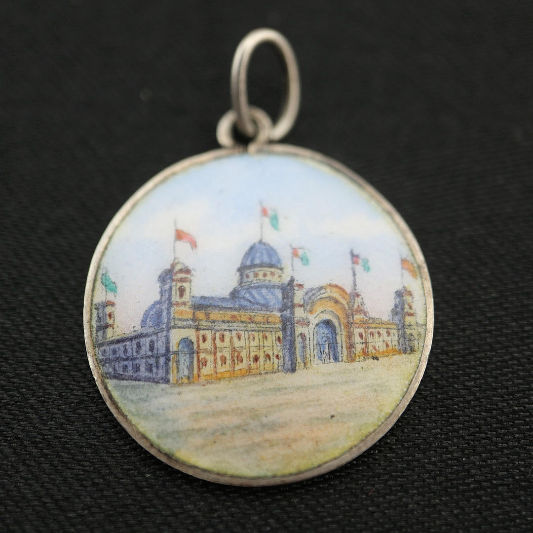 PENDANT WORLD EXHIBITION TORINO 1911 SILVER.