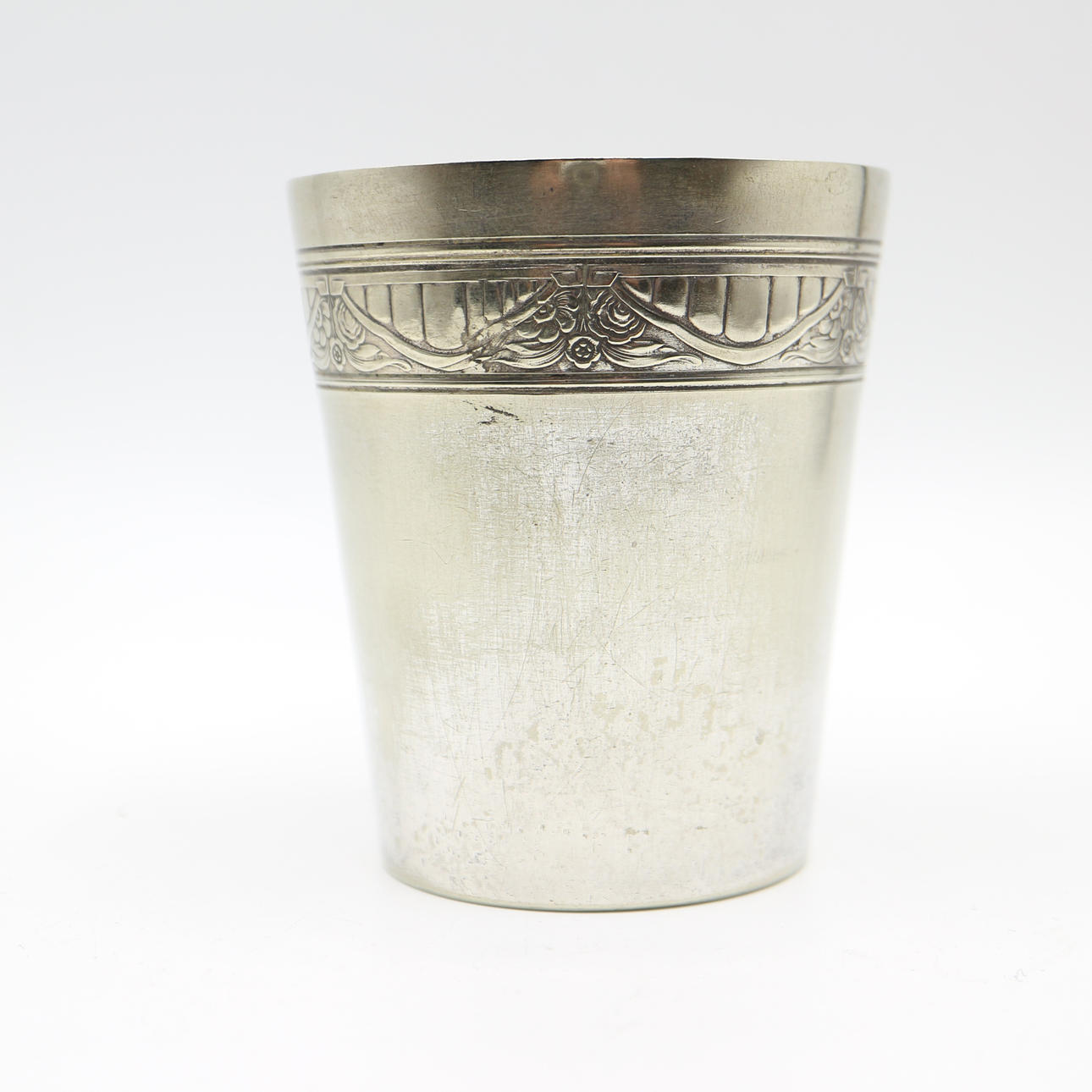 WMF BECHER STRAUSSENMARKE JUGENDSTIL VERSILBERT.