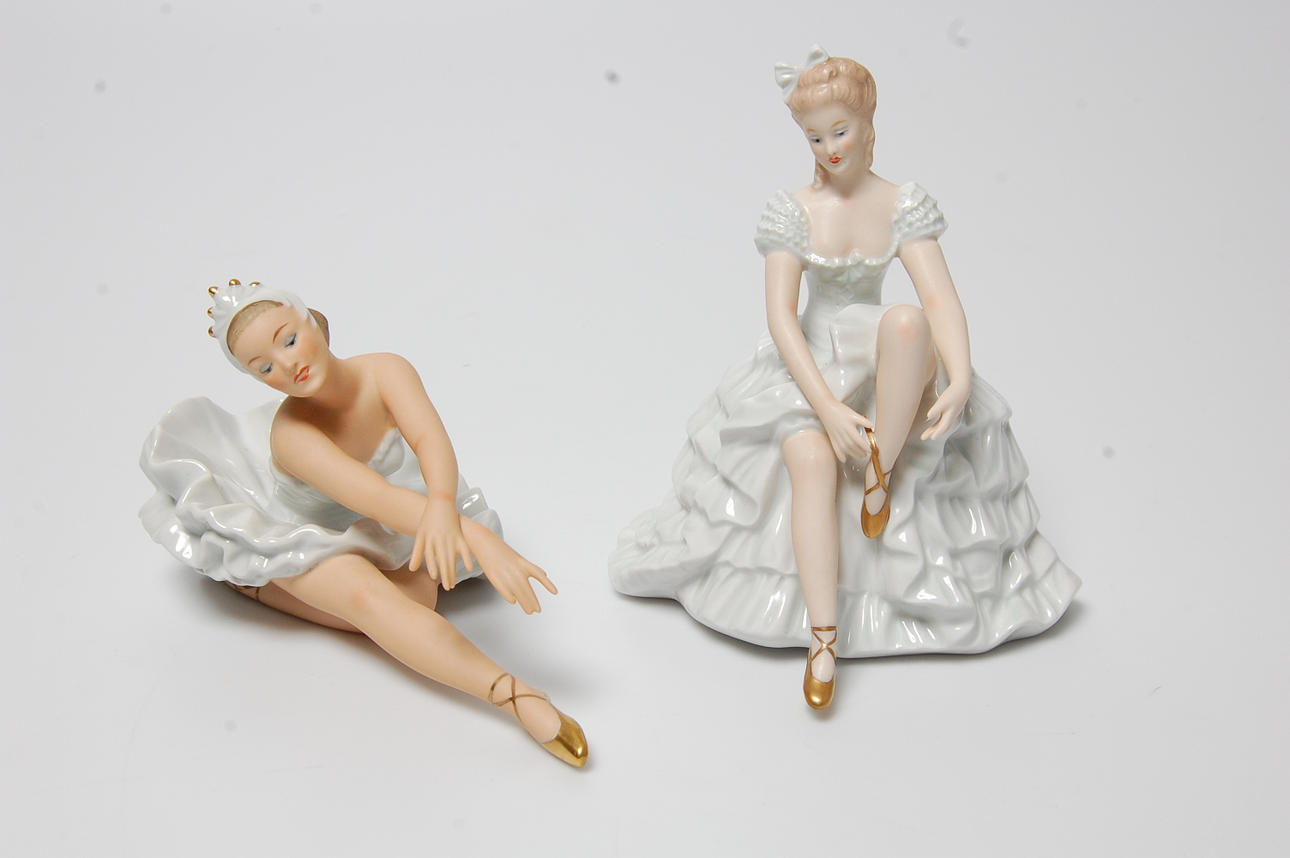 FIGURINER, 2 st, porslin, Wallendorf.