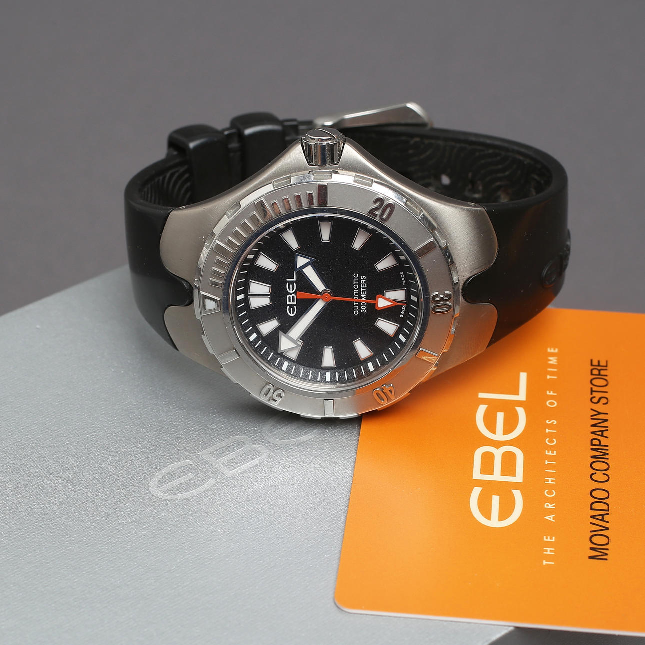 EBEL, Aquatica 300, wristwatch, automatic, titanium/steel, circa 2011.