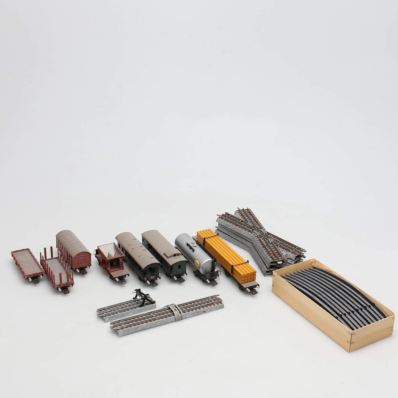 MODELLJÄRNVÄG, Mecanic (1957) i orginalkartonger. 12 delar. Liliput, Österike.