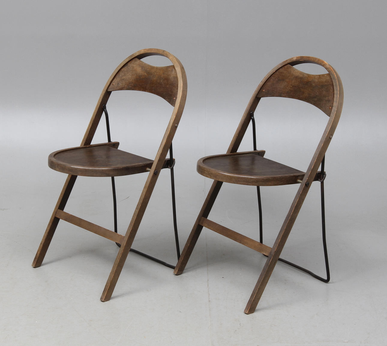 FÄLLSTOLAR ett par, "Bern", Gemla, 1900-talets första hälft.