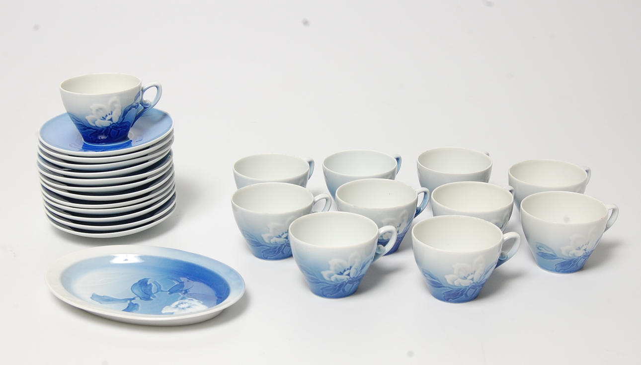 ESPRESSOKOPPAR, 24 delar, " Julros " Bing & Gröndahl.