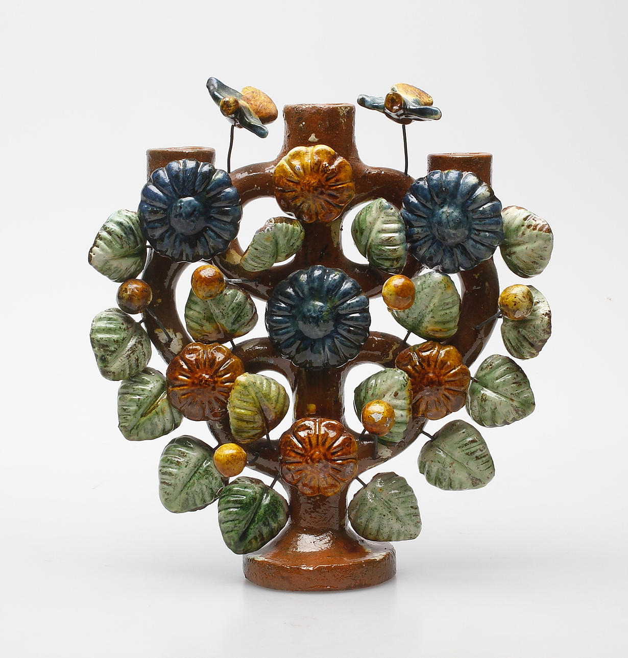 KANDELABER, keramik, 1900-tal.