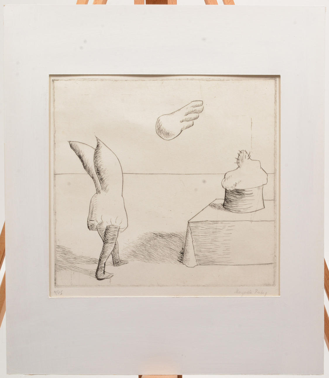 MARGARETA RENBERG. Abstract figures. Lithograph.