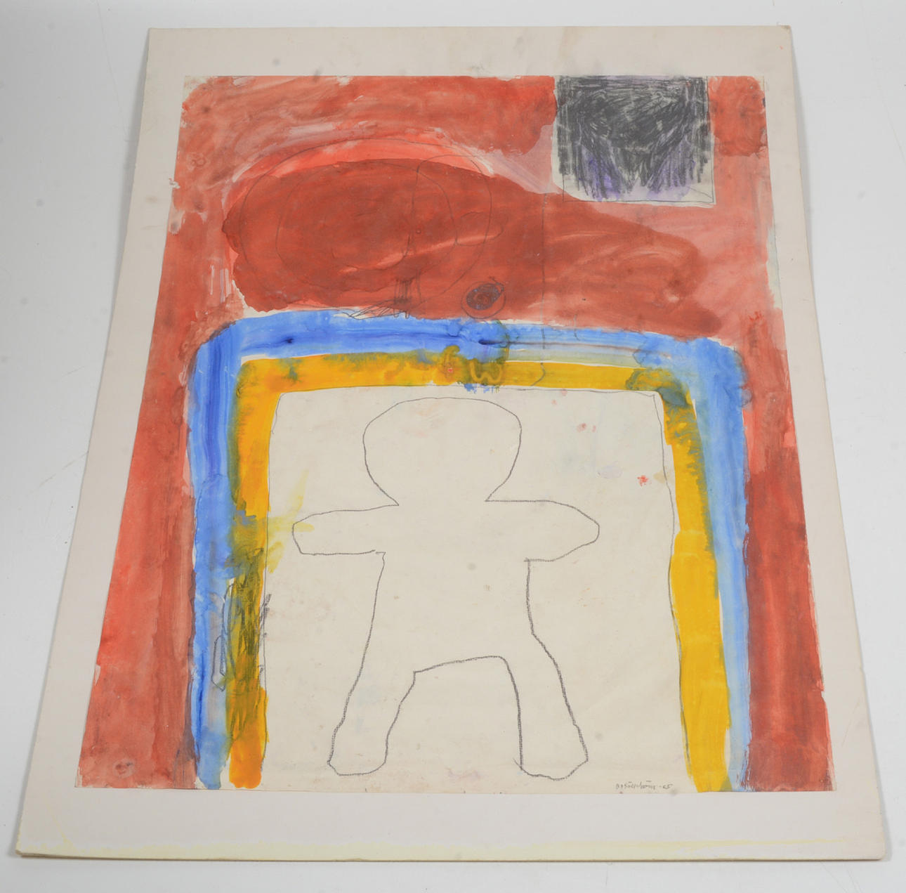 BO SÄLLSTRÖM. Door. Watercolor. Mixed technology.