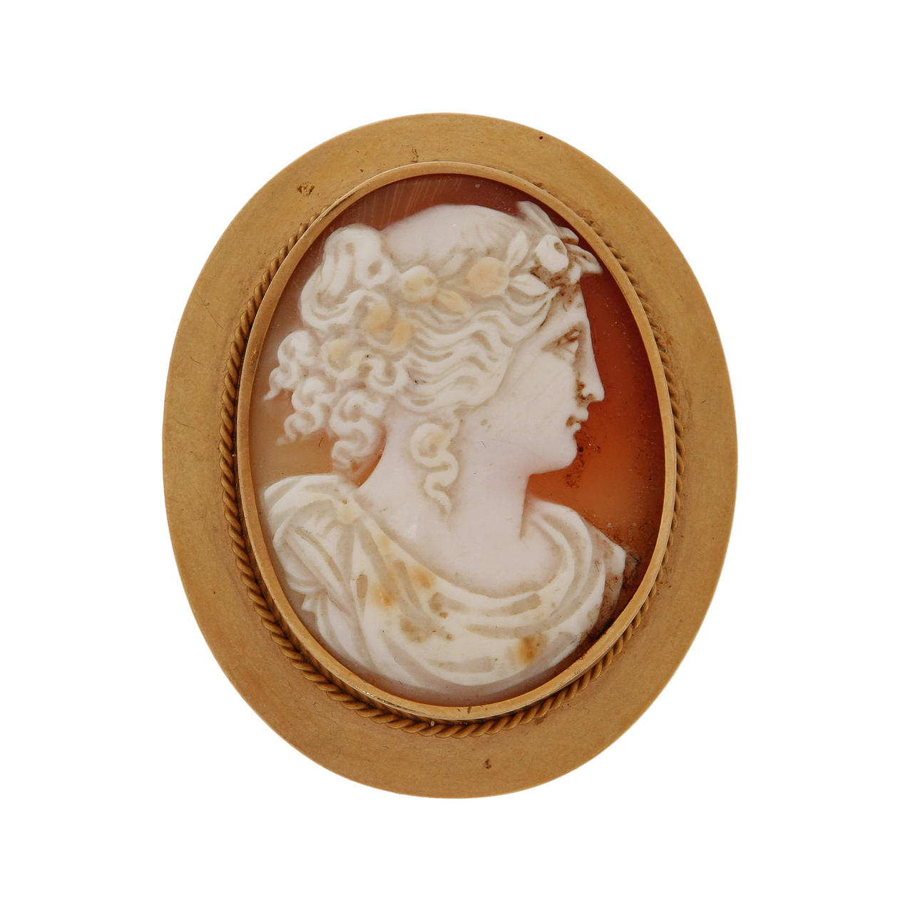 CAMEBROSCH, 18k guld, Wilhelm Lundberg, Göteborg 1919, ca 15 gram brutto.