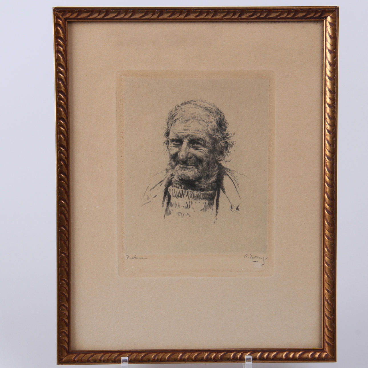 AXEL TALLBERG. etsning, signerad.