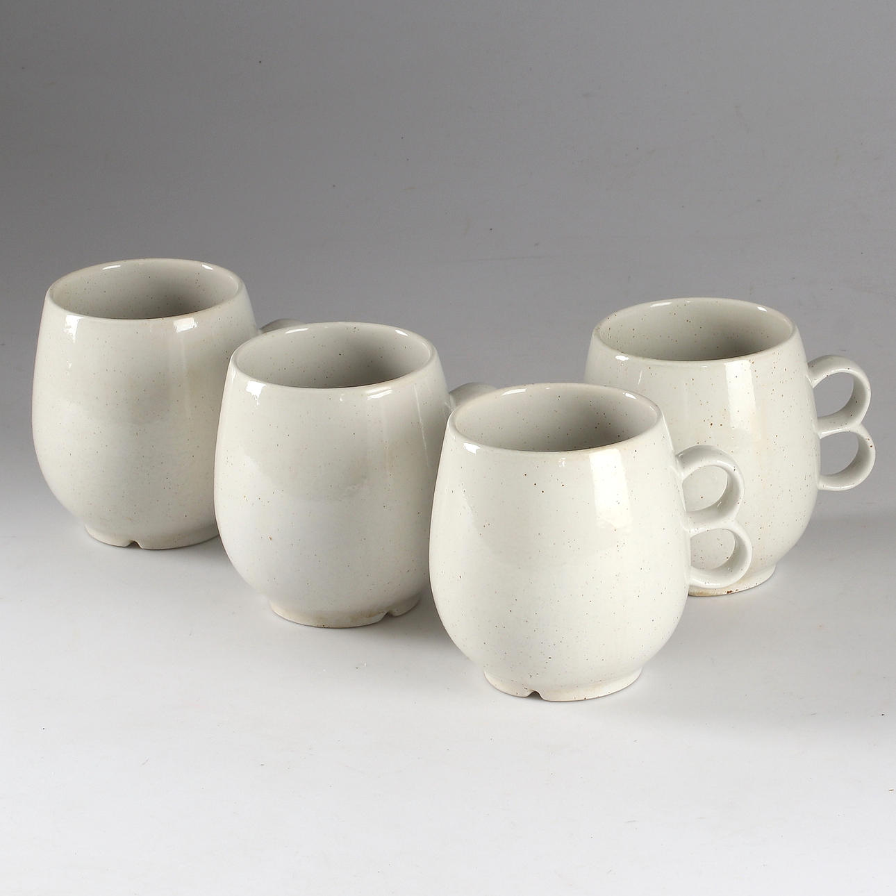 TEKOPPAR, 4 st, porslin, Pentik, Finland.