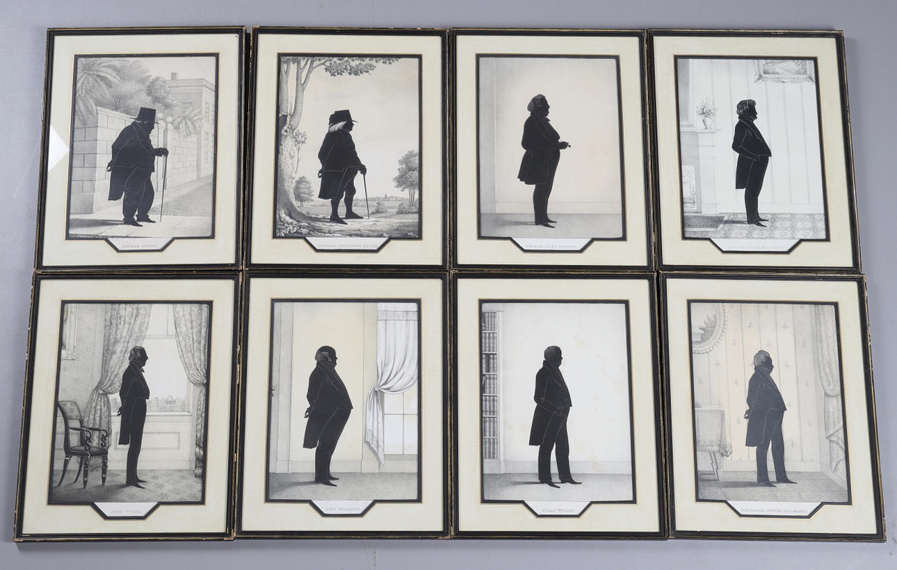 LITOGRAFISKA TRYCK, 8 st, av kända amerikaner.